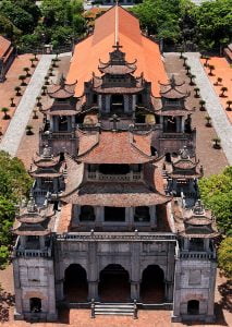 Phat diem cathedral from top